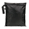 Bumkins Roamio Waterproof Wet Bag for Baby, Travel, Swim Suit, Cloth Diapers, Pump Parts, Pool, Beach, Gym Clothes, Toiletry, Hook to Stroller, Daycare, Zipper Reusable Wetdry Pouch, Black Check