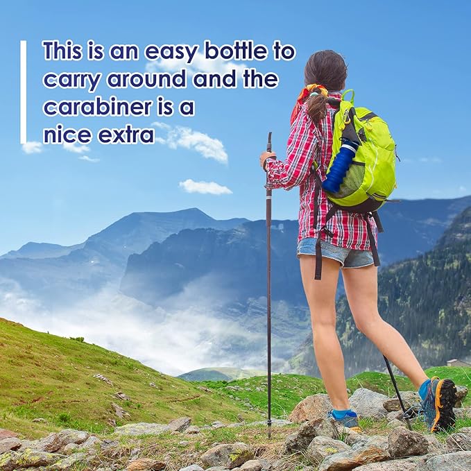 ONTA Collapsible BPA Free Silicone Water Bottle, 20oz - Portable, Leakproof, Easy Clean, Shatter Resistant, Travel Friendly