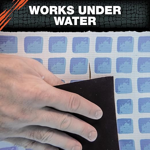 T-REX Heavy Duty Waterproof and Repair Tape for Wet or Rough/Dirty Surfaces Including Underwater, Leaks and More, 4" x 5', Black, 1-Roll (285987)