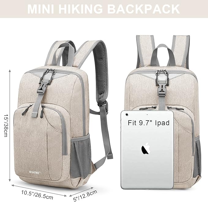 G4Free Mini 10L Hiking Daypack Small Hiking Backpack Cycling Compact Shoulder Backpack Outdoor for Men Women