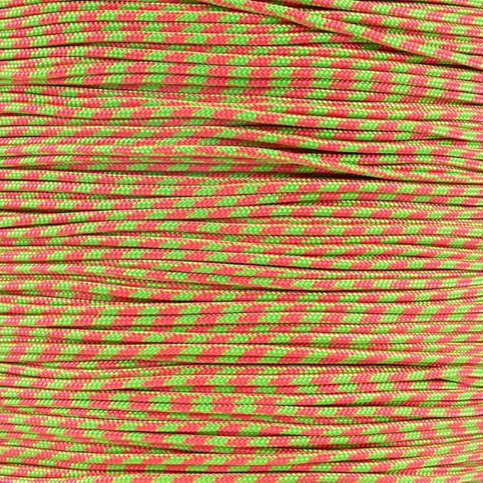 Paracord Planet 325 Paracord – 3 mm Type II Nylon Parachute Cord with 3 Inner Strands (Watermelon, 100 ft)