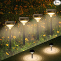 Linkind Solar Lights Outdoor 8 Pack, Solar Pathway Lights, Warm White Landscape Path Lights Waterproof for Walkway Yard Garden Driveway Use