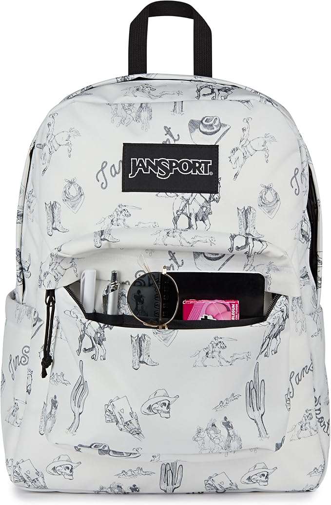 JanSport SuperBreak Plus Backpack with Padded 15-inch Laptop Sleeve and Integrated Bottle Pocket - Spacious and Durable Daypack for Work and Travel - Cactus Jansport
