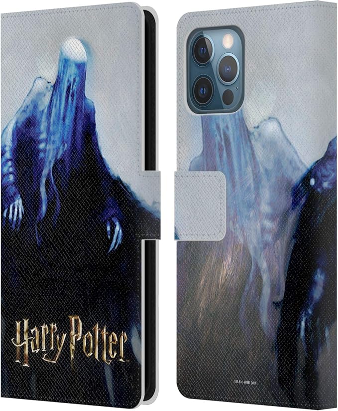 Head Case Designs Officially Licensed Harry Potter Dementor Prisoner of Azkaban II Leather Wallet Case Compatible with Apple iPhone 12 Pro Max