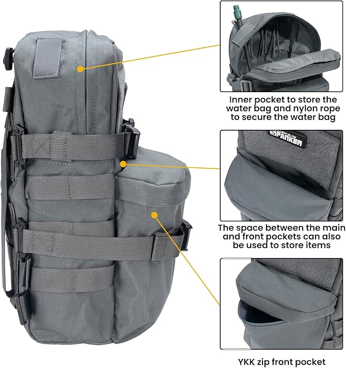 EXCELLENT ELITE SPANKER Tactical MOLLE Hydration Backpack Water Bladder Carrier Pack for Tactical Vest Backpack Plate Carrier