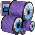 750Ib Reflective Paracord Rope,100' 200' 500' 1000', 4mm 11 Strand Parachute Spool Cord with Collecting Bag, para Cord Lanyard for Hammock, Camping
