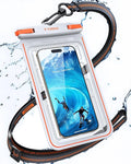 TORRAS IPX8 Waterproof Phone Pouch Floating, Underwater Screen Touchable, Water Proof Case with Lanyard for iPhone 17 Pro Max 16 S26, Cellphone Dry Bag Cruise Essentials 7.0 inch, White
