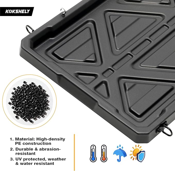 Truck Bed Slide Out Cargo Tray, 56" L x 42.9" W Size Slide-Out Truck Bed Organizer Tray for 5’+Long Beds, Sliding Truck Organizers and Storage Tray with Open Hooks & Elastic Cargo Net