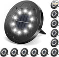 Brightown Solar Lights Outdoor Waterproof, 12 Packs LED In-Ground Solar Yard Lights for Yard, Patio, Garden, Lawn, Deck, Outside, Pathway, Driveway, Walkway, Sidewalk, Cold White