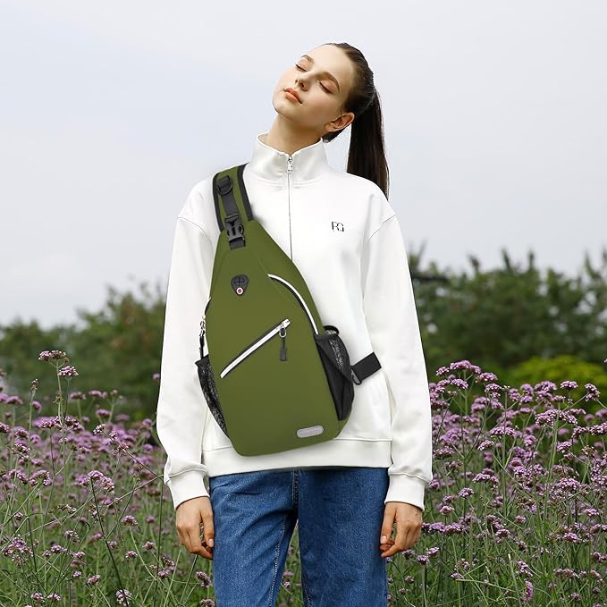 MOSISO Sling Backpack, Multipurpose Crossbody Shoulder Bag Travel Hiking Daypack