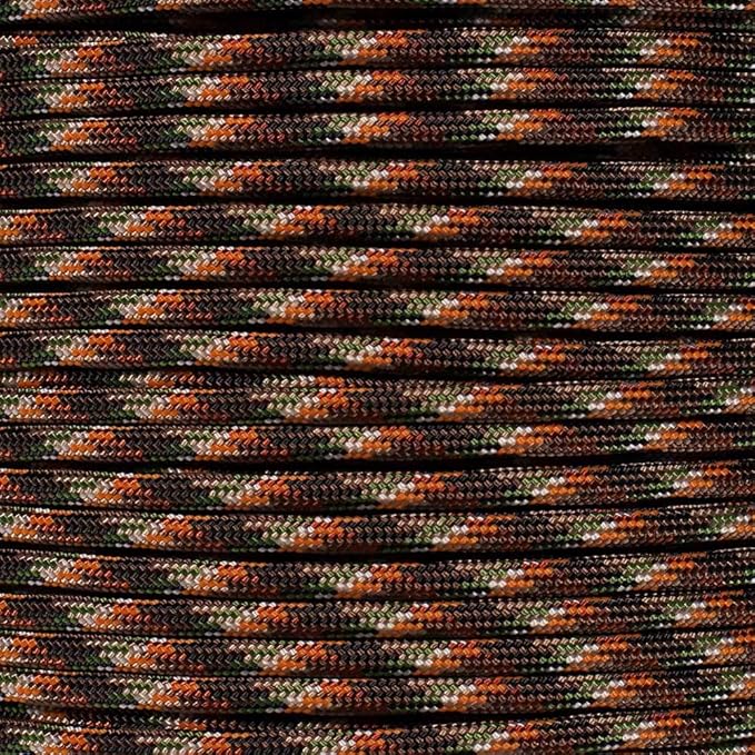 Paracord Planet 550 Paracord – Camo Colors – Ideal for Fishing Lines, Snares, Bracelets, Emergency and Survival Situations – Multiple Colors and Lengths Available