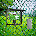 CAMWAY Adjustable Phone Fence Mount with Sunshade - Outside Universal Holder for Smartphone, GoPro, Mevo Start,Action Cameras,Include Hanging Bag,Phone Shade for Recording Tennis Baseball,etc