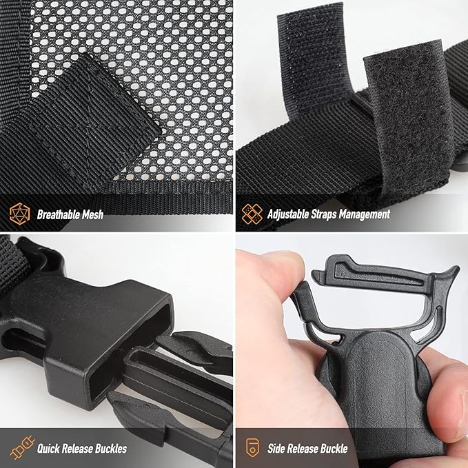 WYNEX Tactical Molle Admin Pouch of Double Layer Design, Admin Pouches Molle Attachment Military Medical EMT Organizer with Map Pocket EDC EMT Pack IFAK Tool Holder Universal U.S.A Patch Included