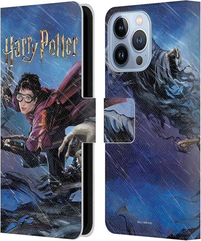 Head Case Designs Officially Licensed Harry Potter Quidditch 1 Prisoner of Azkaban II Leather Wallet Case Compatible with Apple iPhone 13 Pro