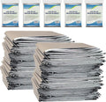 NOVAMEDIC Emergency Mylar Foil Thermal Blankets - Pack of 200, 84"x52", Individually Wrapped, Waterproof Survival Blanket for Camping, Outdoors, First Aid Kit & Travel, Lightweight & Compact, Silver