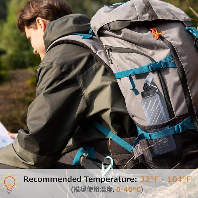Azarxis TPU Soft Flask Collapsible Water Bottles BPA-Free 250ml 350ml 500ml 600ml for Hydration Vest Pack Running Hiking Cycling Climbing