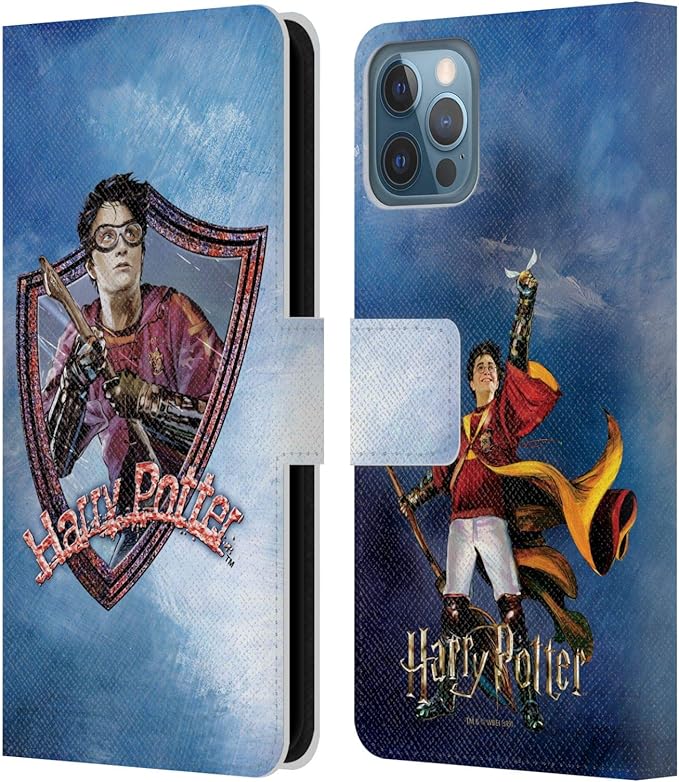 Head Case Designs Officially Licensed Harry Potter Quidditch 2 Prisoner of Azkaban II Leather Wallet Case Compatible with Apple iPhone 12 / iPhone 12 Pro