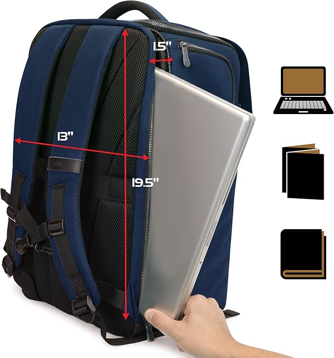 ENHANCE Collector's Edition DnD Backpack - RPG DM Bag for Dungeons and Dragons - DnD Bag fits 6-8 Books, 18" Laptop/DM Screen Slot, Miniature Foam Trays, Accessory Pockets, Map Strap (Dragon Blue)