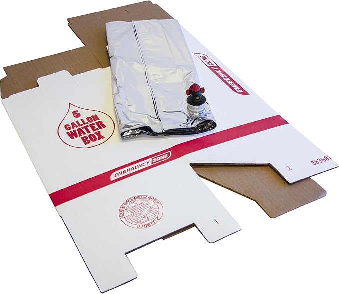 Long Term Water Storage System, BPA Free Water Bags, 5 Year Shelf Life | 100 Gallon Set