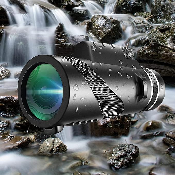 Monocular-Telescope 80x100 High Powered Monoculars High Definition for Adults High Powered with Smartphone Adapter Telescope Hunting Wildlife Bird Watching Travel Camping Hiking-Black1
