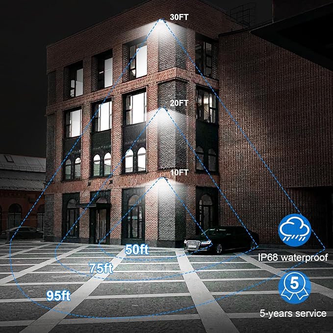 ledmo 120W LED Barn Light Dusk to Dawn Adjustable Angle with Mountiong Arms 18000LM Outdoor Lighting Yard Light with Photocell 5000K Brightset IP65 Waterproof Security Flood Lights