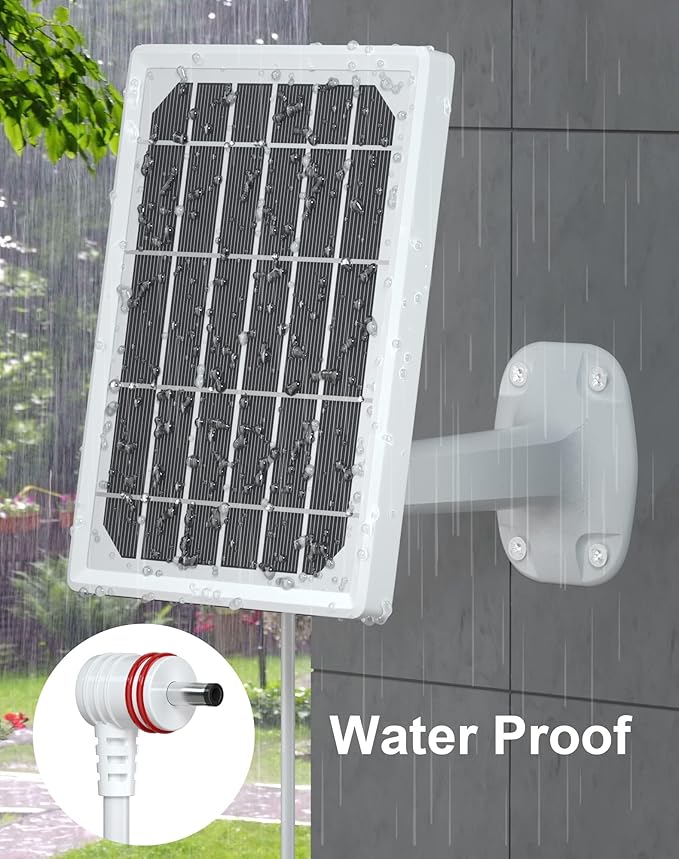 Solar Panel for Ring Camera, Camera Solar Panel Charger Compatible with Ring Stick Up Cam Battery & Spotlight Cam Battery/Plus/Pro,Waterproof, Fast Charging