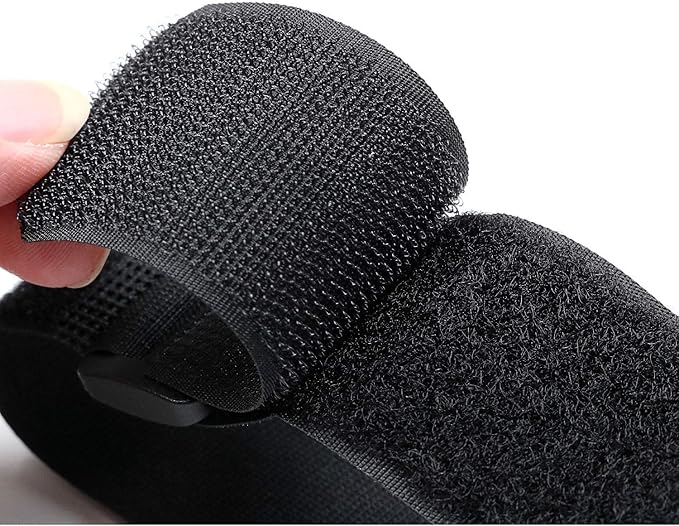 Reusable Cinch Straps 3" x 40" - 4 Pack, Multipurpose Strong Gripping, Quality Hook and Loop Securing Straps (Black)