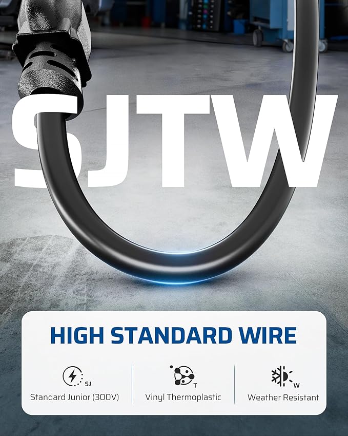 DEWENWILS 30FT Retractable Extension Cord Reel, Ceiling/Wall Mount 16/3 SJTW Power Cord with 3 Lighted Triple Outlets for Garage Shop, 10 Amp Circuit Breaker, Metal Plate, ETL Listed, Silver