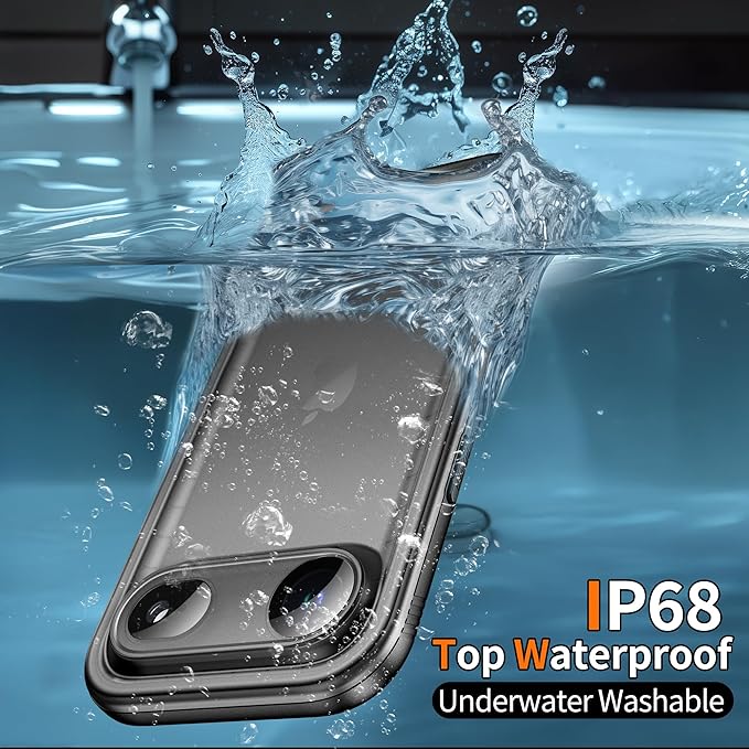 Cozycase TOP Waterproof Case for iPhone Air - Military Heavy Duty 360 Shockproof Full Body with Screen Camera Protector Double IP68 Water Dust Drop Proof Hard Rugged Tough Front Back Slim Cover