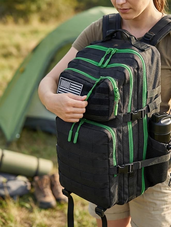 45L Tactical Backpack for Men Women, Military Assault Pack with MOLLE, Large 3 Day Bug Out Bag for Hiking Camping