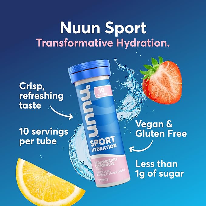 Nuun, Electrolyte Drink Tabs Strawberry Lemonade, 8 Count, 1.9 Ounce