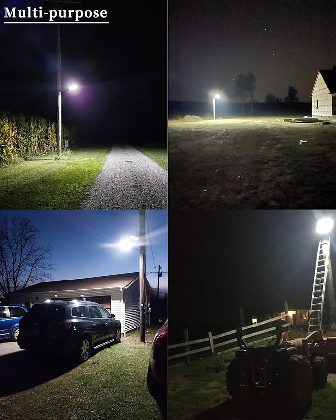 Ofuray Solar Street Lights Outdoor,Solar Security Flood Lights Parking Lot Lights Commercial Dusk to Dawn, 6500k Waterproof Led with Remote Control Motion for Street,Court,Barn (Of-2600W 268000Lm)