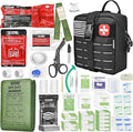 Advanced Trauma First Aid Kit - Emergency Camping Gear with Tourniquet Kit, Compression Bandage, 36" Splint | Portable Survival Gear for Outdoor, Home, Camping- Gift for Husband Dad and Wife-Black
