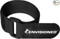 Reusable Cinch Straps 1.5" x 30" - 6 Pack, Multipurpose Strong Gripping, Quality Hook and Loop Securing Straps (Black)