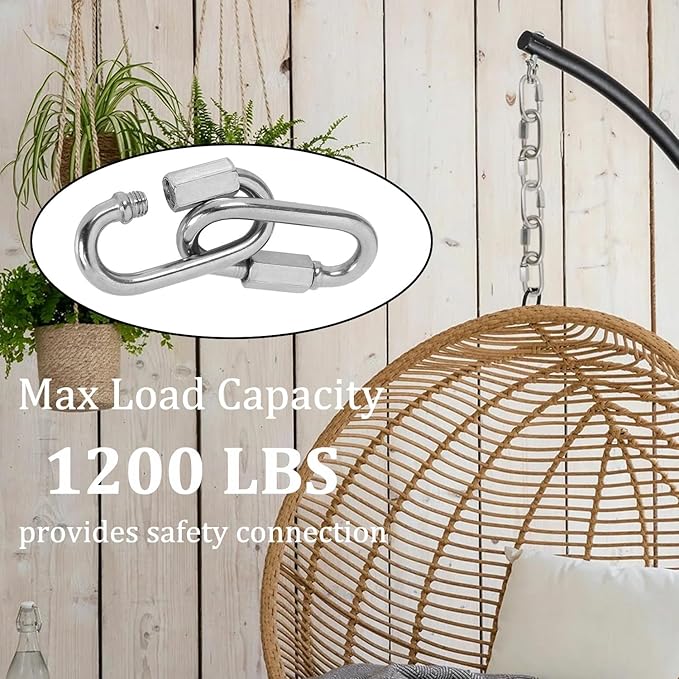 Locking Carabiner Clips, Stainless Steel Spring Snap Hook Locking Carabiner Heavy Duty - 304 Premium Stainless Steel Thumb Screw Carabiner Clip