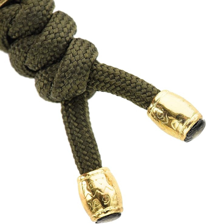 M-Tac Skull Knife Lanyard with Bead – Paracord Lanyard for Knives & EDC – Tactical Knife Fob Pull Cord – Durable Paracord