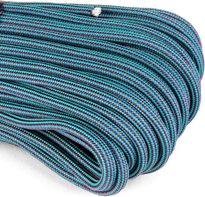 Atwood Rope MFG Color Changing 550 Paracord 100 Feet 7-Strand Core Nylon Parachute Cord Outside Survival Gear Made in USA | Lanyards, Bracelets, Handle Wraps, Keychain