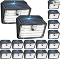 [16 Packs] Solar Motion Lights Outdoor, Ultra Bright Solar Fence Lights with Motion Sensor, IP65 Waterproof Security Light 3 Modes, 270° Lighting Angle, Wall Lights for Deck Patio Fence Garage Door