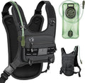 Running Vest with 2L Water Bladder, Lightweight Chest Pack Hydration Backpack with Gear Holder, Reflective Chest Rig for Men Women Hiking Cycling Marathon Runner Gifts