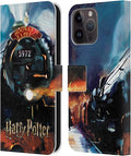 Head Case Designs Officially Licensed Harry Potter Hogwarts Express Prisoner of Azkaban II Leather Wallet Case Compatible with Apple iPhone 15 Pro Max