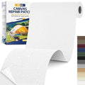 Fabric Repair Tape, Self Adhesive Canvas Repair Patch, Waterproof Outdoor Canvas Tape/Patch Kit for Sun Shades Clothing Tent Awnings Boat Cover Couches White 4x71 inch