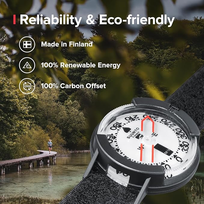 SUUNTO Multifunctional Compass, Northern Hemisphere, Compact Waterproof Navigation Comapss for Hiking & Adventure
