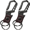 Heavy duty key chain,bottle opener function car keychains,versatile metal snap hook carabiner clip and 2 key rings