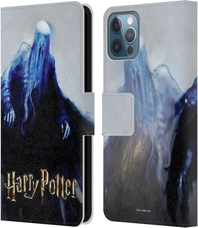 Head Case Designs Officially Licensed Harry Potter Dementor Prisoner of Azkaban II Leather Wallet Case Compatible with Apple iPhone 12 / iPhone 12 Pro