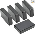 LeMotech Project Box, 5 Pieces ABS Electrical Box Small Junction Box for Electronics PCB Case,Electronic Hobby Box Black, Outside Size 3.6 x 2.3 x 0.9 inch (92 x 58 x 23 mm)