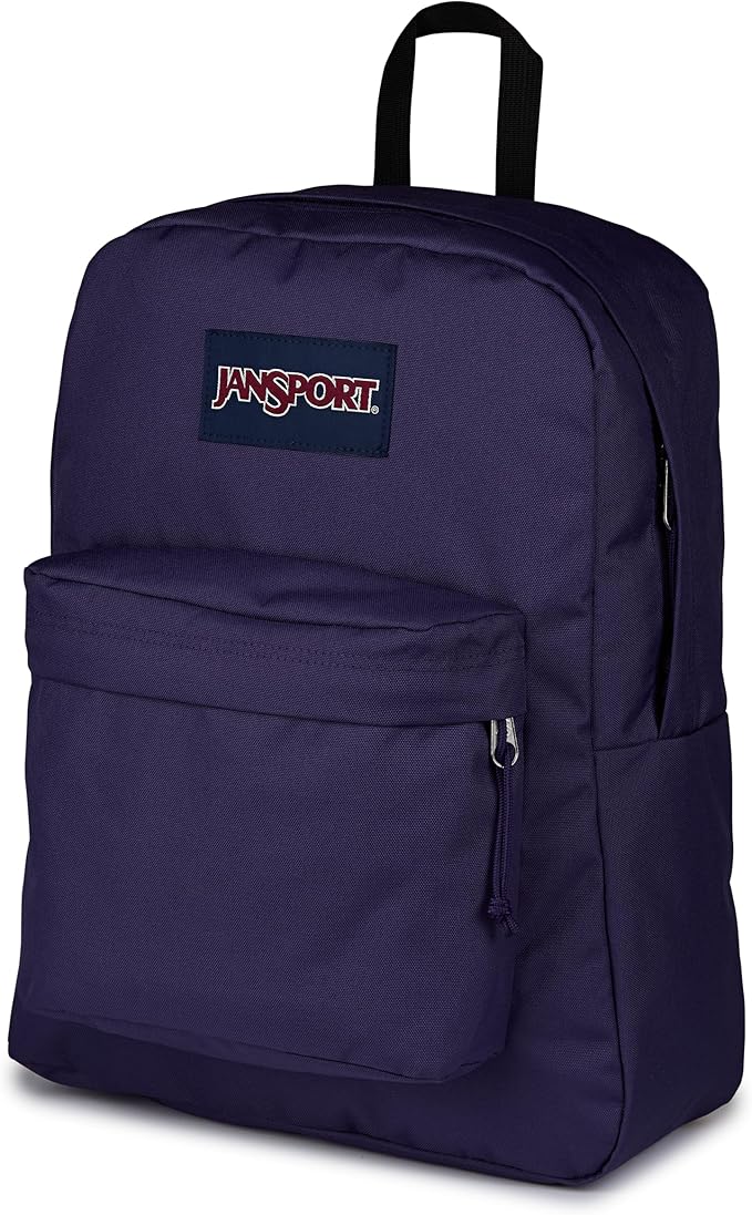 JanSport SuperBreak Plus Backpack with Padded 15-inch Laptop Sleeve and Integrated Bottle Pocket - Spacious and Durable Daypack for Work and Travel - Amethyst Angst