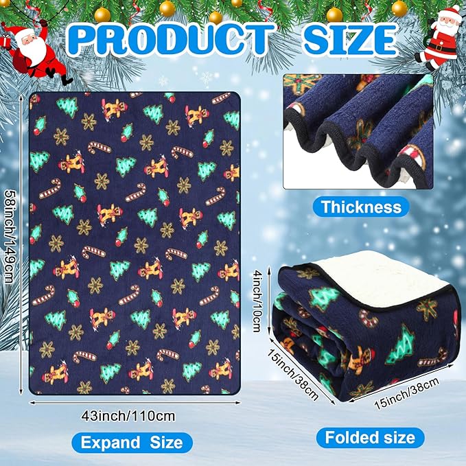 Riakrum 12V Car Heated Blanket for Cold with 2 or 3 Heating Levels 58 x 43 Emergency Winter Adjustable Temperature Electric Blanket Throw Gift Plugs in Car RV Truck SUV(Retro Color,Gingerbread)
