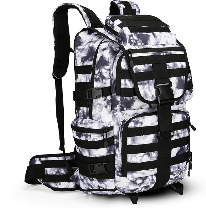 50L Military Tactical Backpack 3 Day Assault Pack Molle Daypack Hiking Backpack for Men and Women