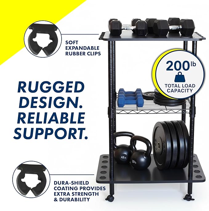 Rush Creek Creations Rod Holders for Garage Fishing Pole Rack Holds up to 12 Rods and Reel Combos - Mobile Garage or Shed Organizer car Fishing Gear Storage
