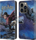 Head Case Designs Officially Licensed Harry Potter Quidditch 1 Prisoner of Azkaban II Leather Wallet Case Compatible with Apple iPhone 14 Pro